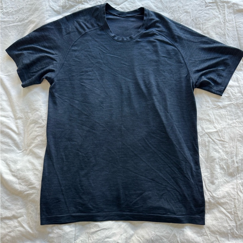 lululemon athletica Dark Blue Short Sleeve Athletic Tee